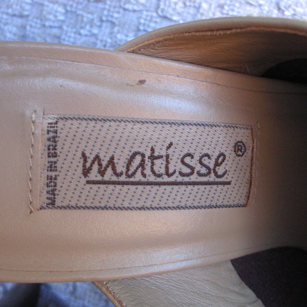 Matisse Tapestry Heeled Mules Shoes - Picture 7 of 8
